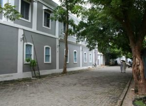 Mustard and Grey- Colored french influenced buildings!!